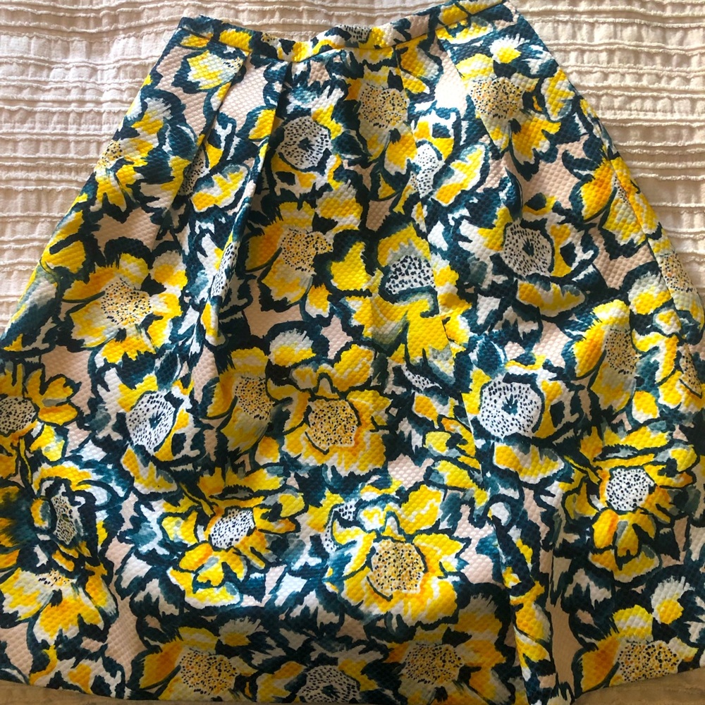 H&M floral midi skirt